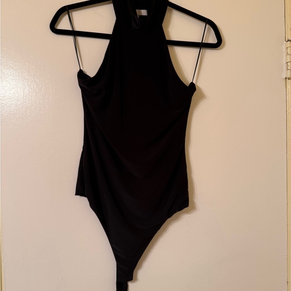 Black Halter Bodysuit
